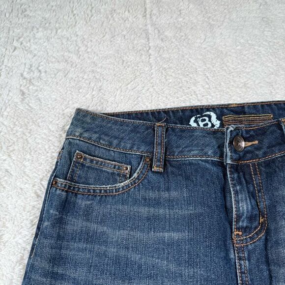 Vintage Y2K Bullhead Navy Women’s Denim Jean Mini Skirt - Picture 3 of 7